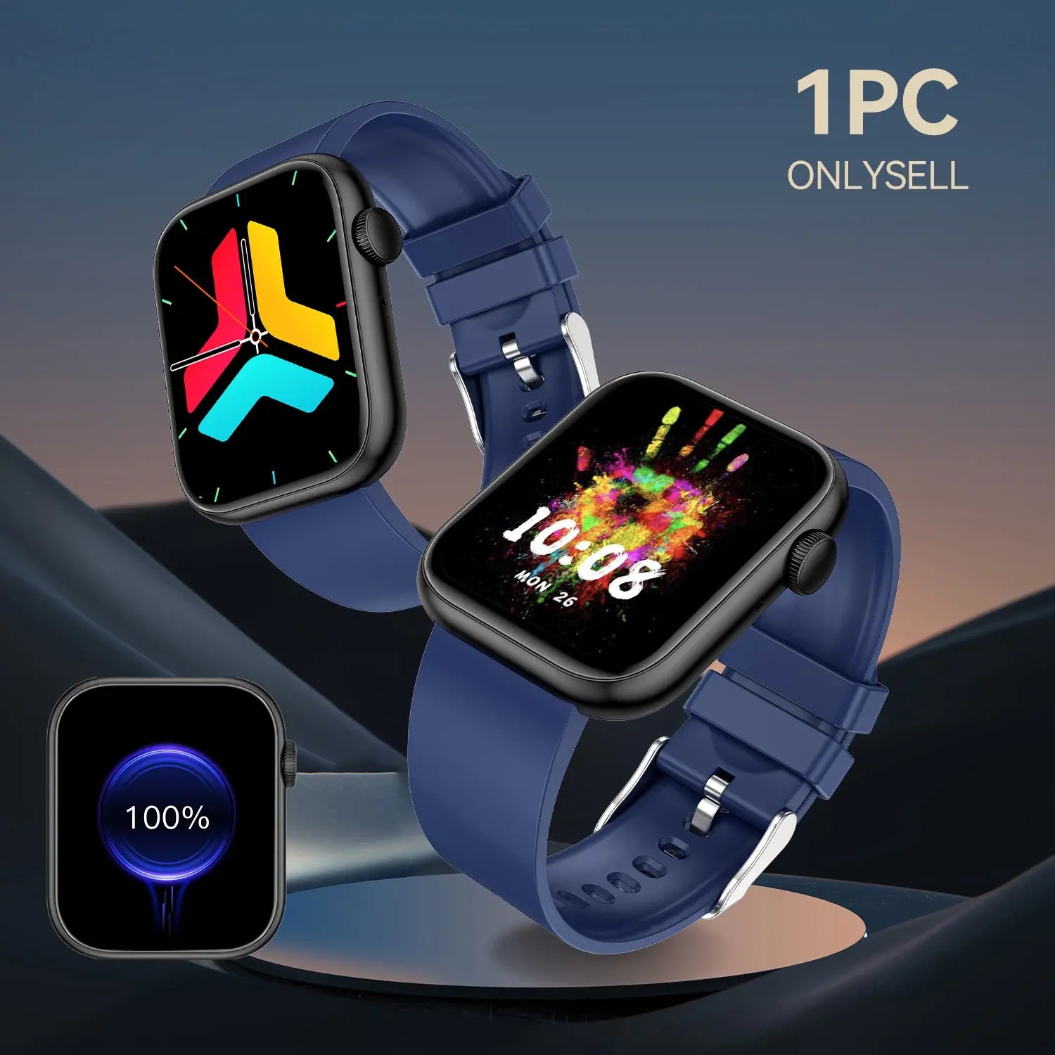 Fitness Tracker Smartwatch with Call Function, Touchscreen Activity Watch for Iphone and Android, Bluetooth Calling Health Wearable, Digital Smart Watch